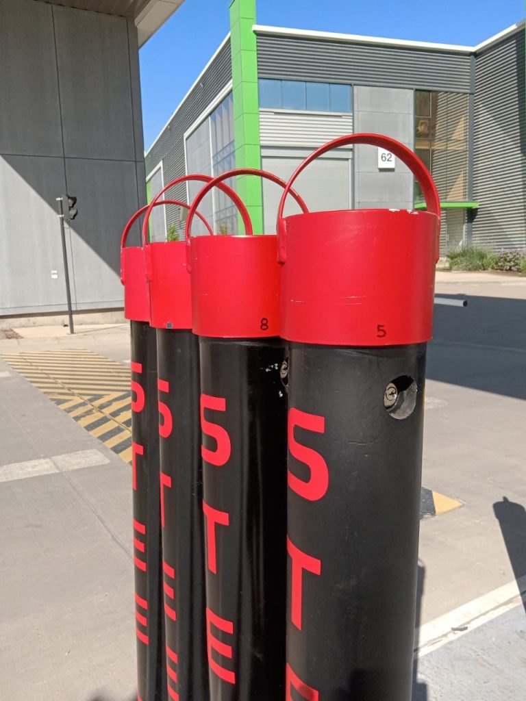 imagen de bolardos de seguridad